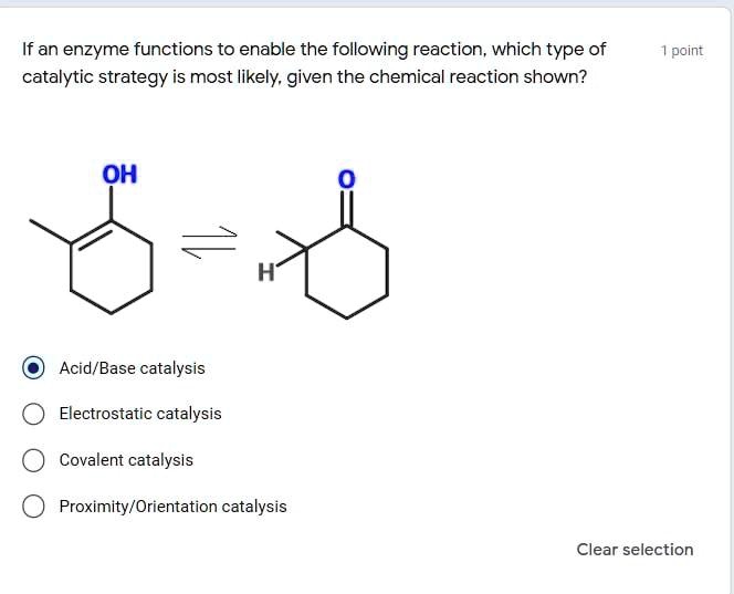 SOLVED Ifan enzyme functions to enable the following reaction, which