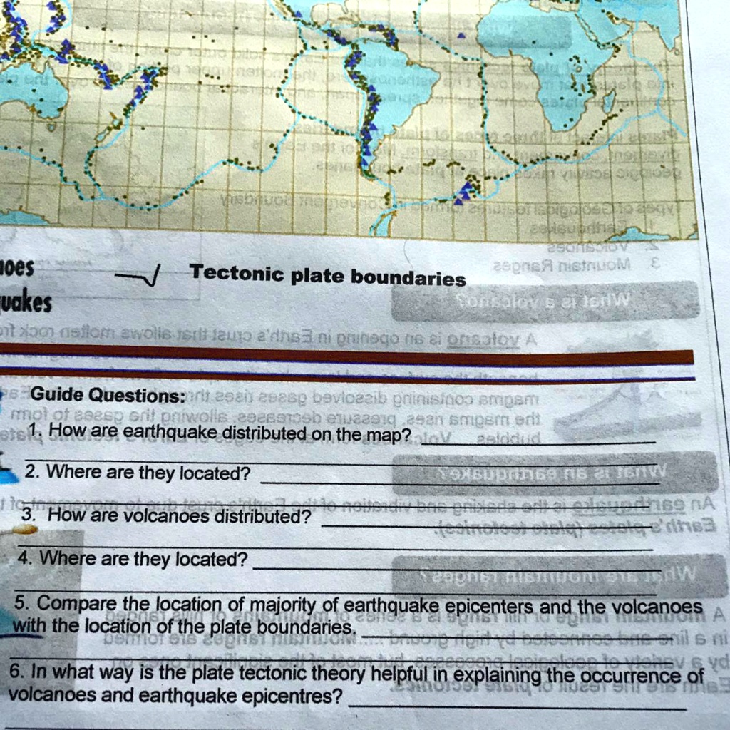 guide questions 1 how are earthquake distributed on the map 2 where are ...