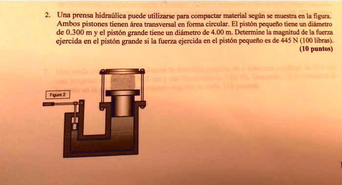 SOLVED: Una prensa hidraulica puede utilizarse para compactar material