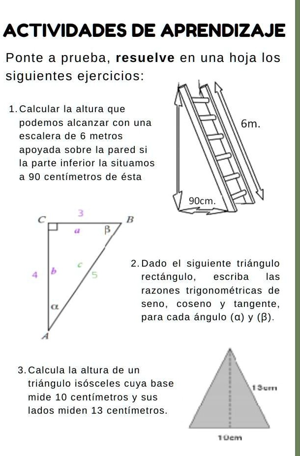 SOLVED: resuelvan plz. me ayudarían mucho ACTIVIDADES DE APRENDIZAJE ...