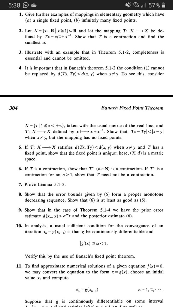 Solved 5 38 4 24l 57 Give Further Examples Of Mappings In Elementary Geometry Which Have A