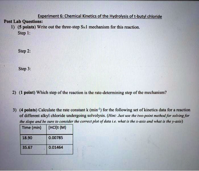 experiment 6 chemical kinetics