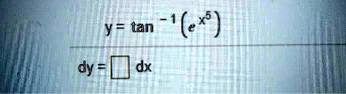y tan 1 ex dy dx 15287