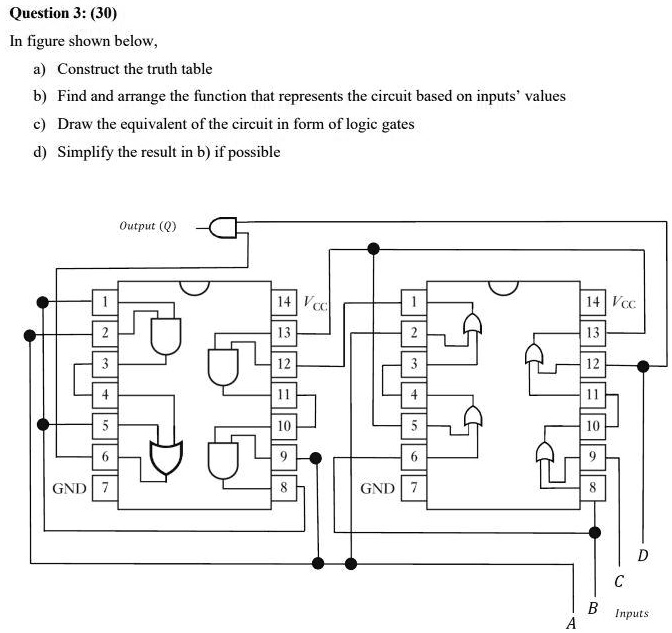 SOLVED: Question 3: (30) In the figure shown below, a) Construct the ...