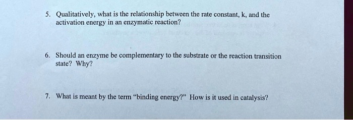 SOLVED: Qualitatively, what is the relationship between the rate ...