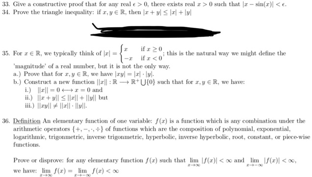 Solved Giv Constructiv Prool Tat Lor Aww Mu Lc Rists Prove The Triangle Inequality If F V Then Vl Irl Such That Sin F If R For E
