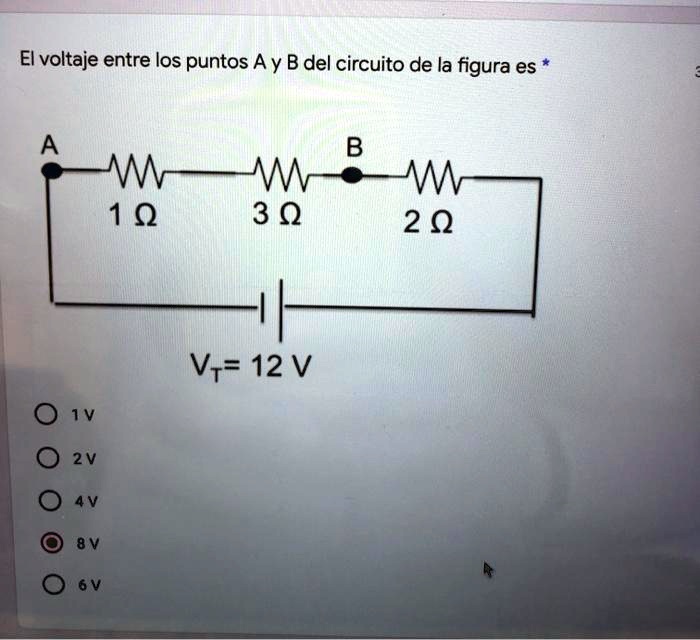 El Voltaje Entre Los Puntos A Y B Del Circuito De La Figura Es 3 2 Q Vt ...