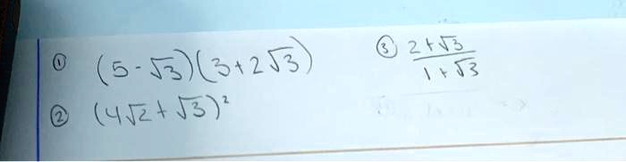 © (5-?3)(3+2?3)
? (4?2+?3)²
? 2+?3
1+?3