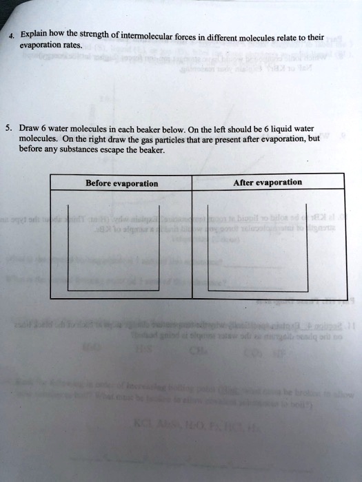 SOLVED: Explain how the strength intermolecular forces diflerent ...