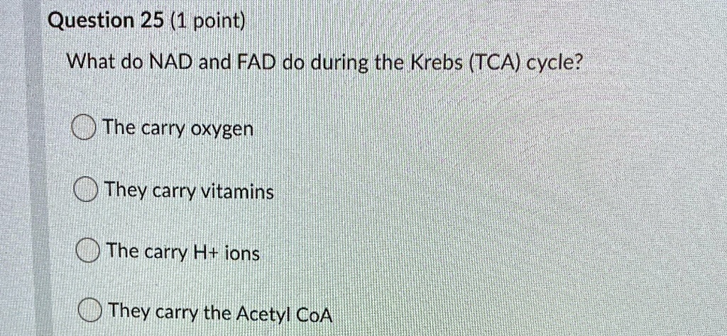 What Do Nad And Fad Do In Cellular Respiration