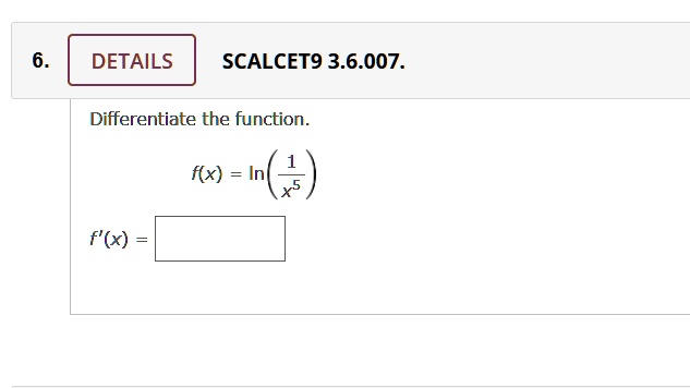 details scalcet9 36007 differentiate the function fx fx 98394