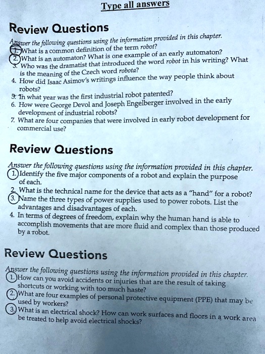 assignment 15.1 review questions