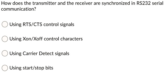 VIDEO solution: How are the transmitter and receiver synchronized in ...