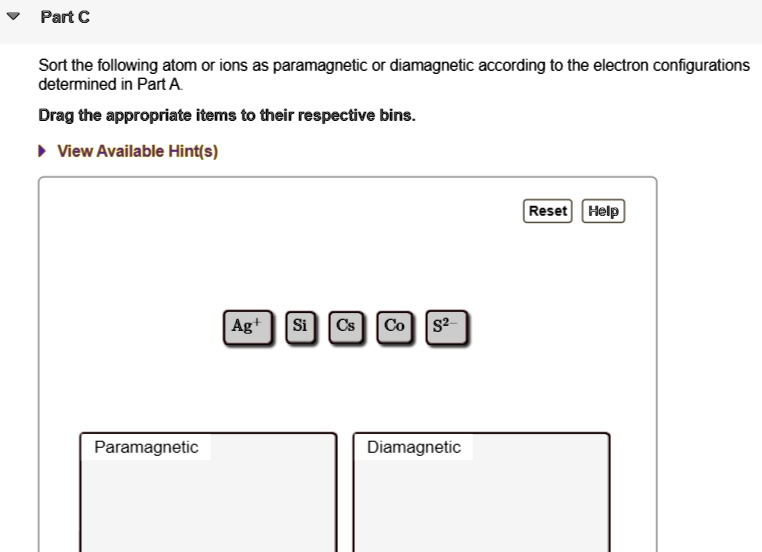 diamagnetic electron configuration