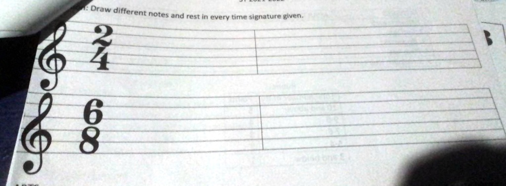 Band Speedraw Note Draw different notes and rest in every time signature given...