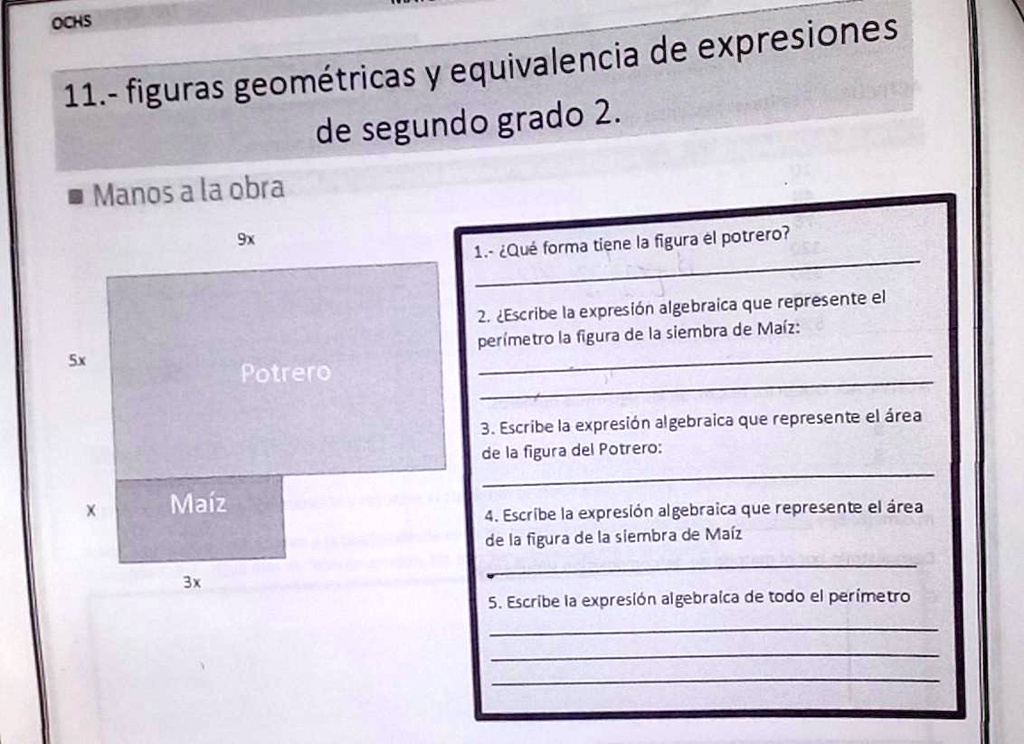 SOLVED: holaaaa me pueden ayudar porfavor:-( OCHS de expresiones
