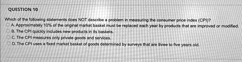 SOLVED: QUESTION 10 Which of the following statements does NOT describe ...