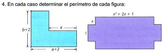 SOLVED: 4. En cada caso determinar el perímetro de cada figura: 4. En ...