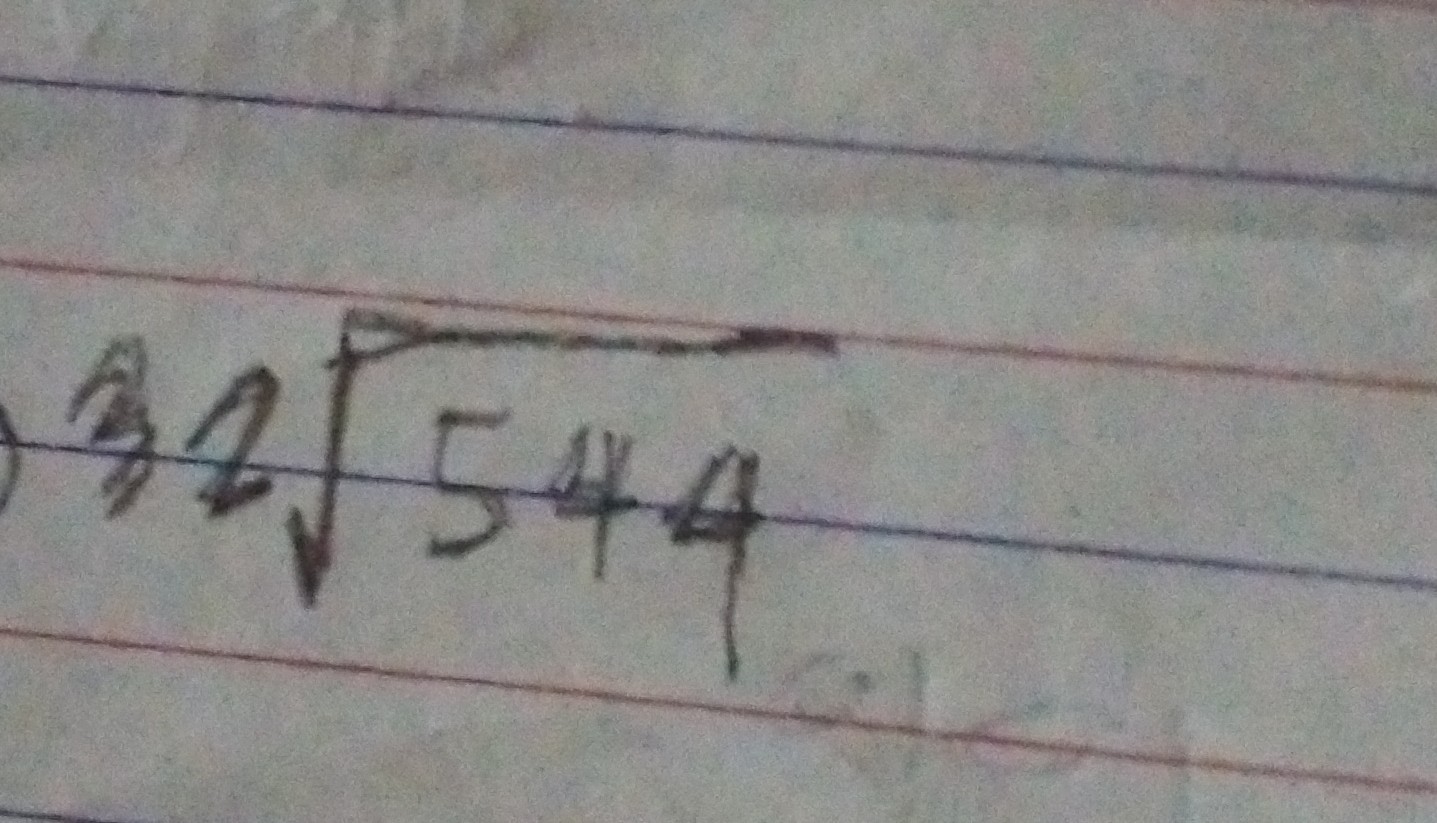 How Do You Simplify The Square Root Of 544