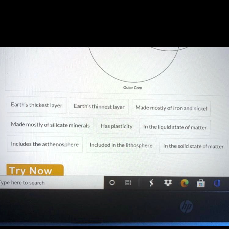 what is the thickest layer of the earth's core