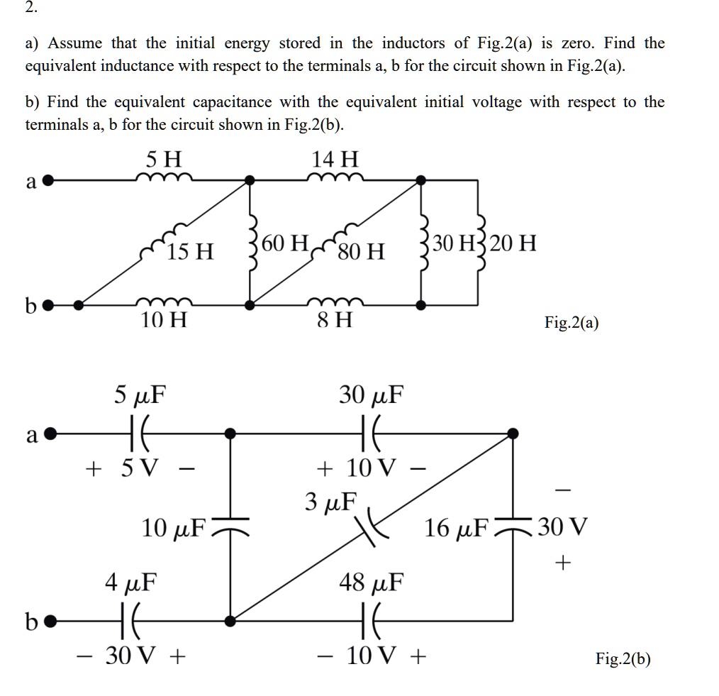 SOLVED: A) Assume That The Initial Energy Stored In The Inductors Of ...