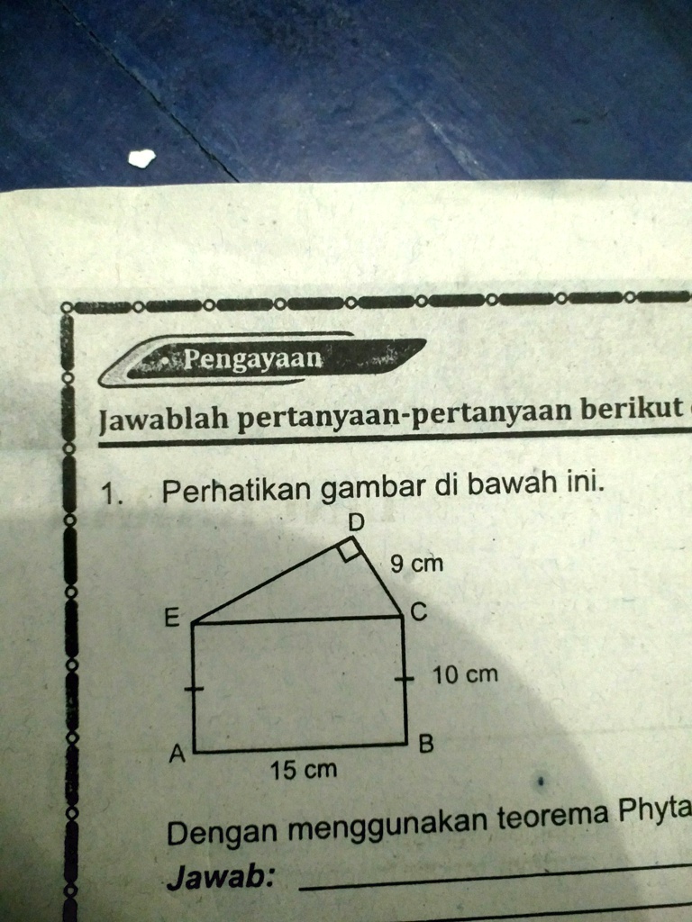 SOLVED: Perhatikan Gambar Di Bawah Ini! Dengan Menggunakan Teorema ...