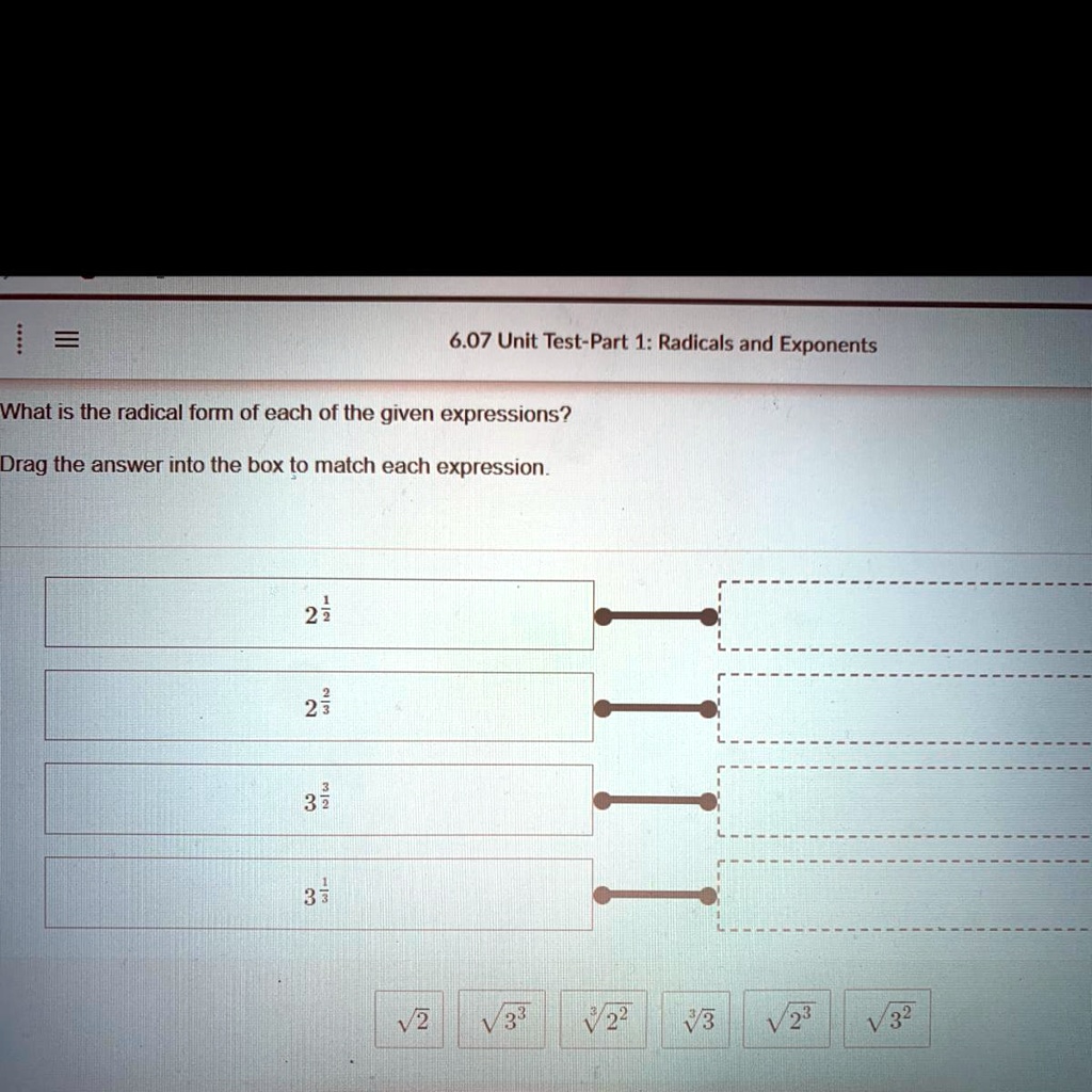 solved-what-is-the-radical-form-of-each-of-the-given-expressions-drag