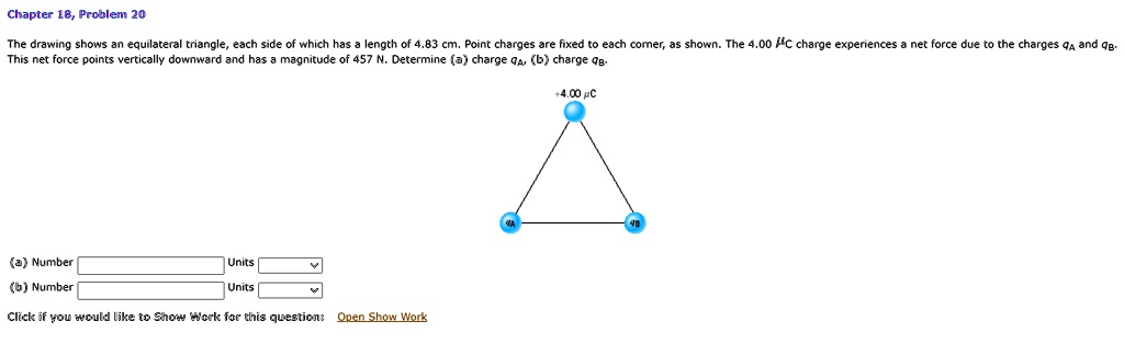 SOLVED:Chapter 18, Prcblem 20 The Drawing Shows Equilatera Triangle ...