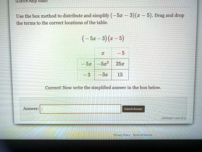 solved-wulcilnelp-yiueo-use-the-box-method-to-distribute-and-simplify