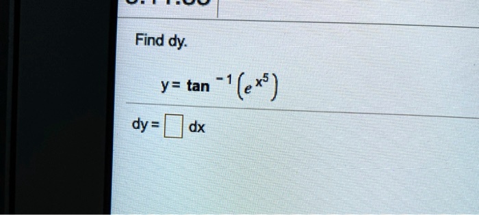 find dy y tan ex dy dx 73495