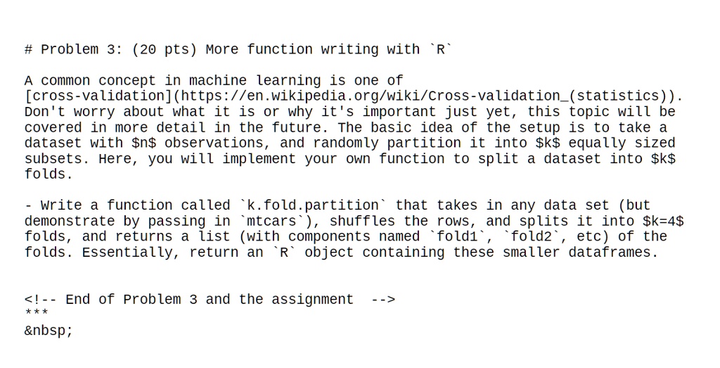 SOLVED:# ProbLem 3: (20 pts) More function writing with common concept ...