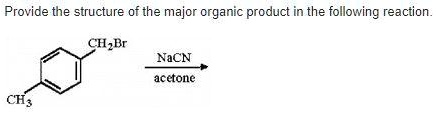 SOLVED: Provide the structure of the major organic product in the ...