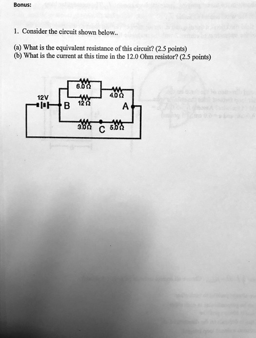 SOLVEDBonus 1. Consider the circuit shown below_ What is the equivalent resistance of this