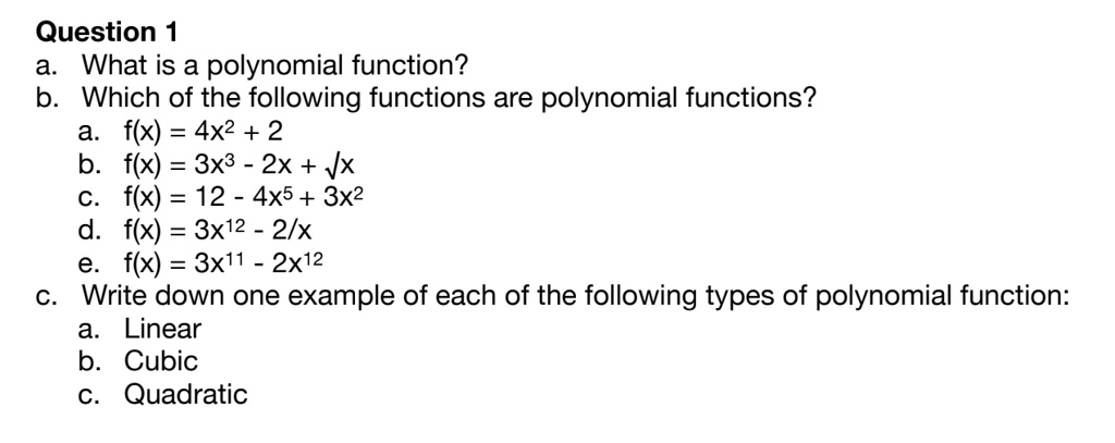 ANSWERED] 4 Sketch the graph of a polynomial function f x that... - Algebra