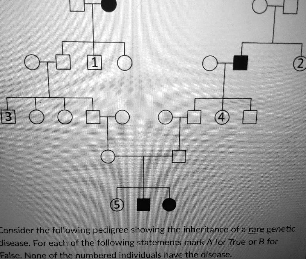 SOLVED: Questions 1) The trait could be Autosomal Recessive ( True or ...