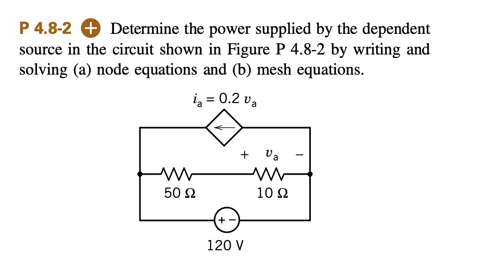 SOLVED: '* use branch current method instead of MCM please P 4.8-2 ...