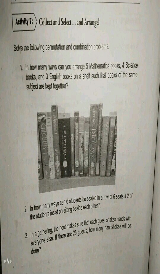 SOLVED Aetlity 7 Collect and Select and Arranget Solve the