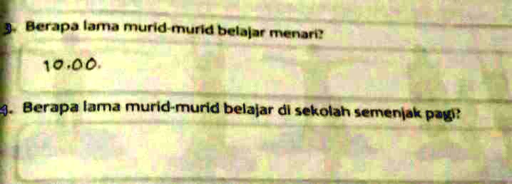 SOLVED: Tolong Jawab Ya Saya Butuh Bantuan Berapa Iama Murid Murid ...