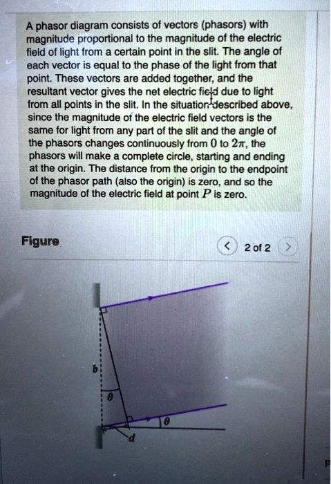 SOLVED: A phasor diagram consists of vectors (phasors) with magnitudes ...