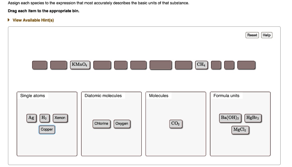 Text: Assign Each Species To The Expression That Most Accurately ...