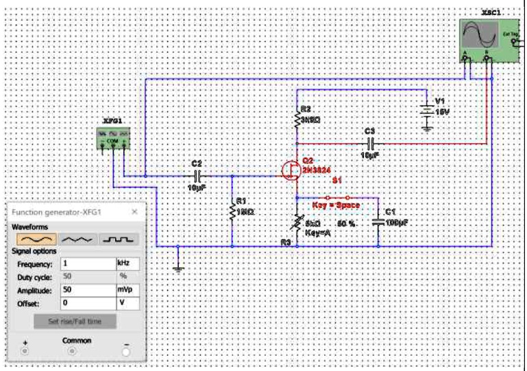 SOLVED Text Task 5 a) Use Multisim to produce the small signal JFET