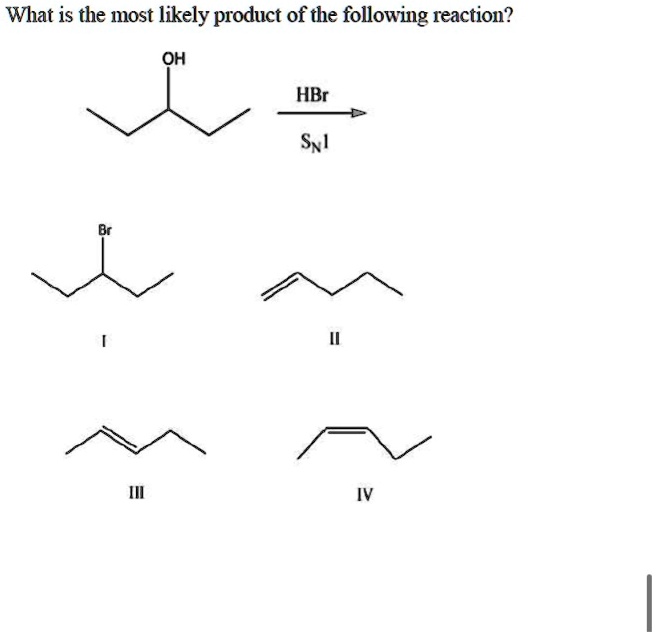 SOLVED: What is the most likely product of the following reaction? OH ...