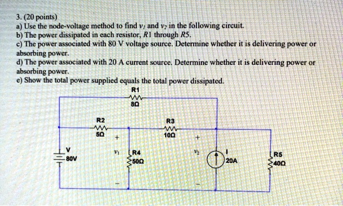 Solved Questions – 3 (20 points) a) You have the following