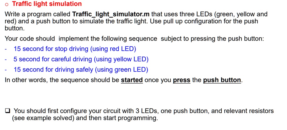 SOLVED: Write a program called Trafficlightsimulator.m that uses three ...