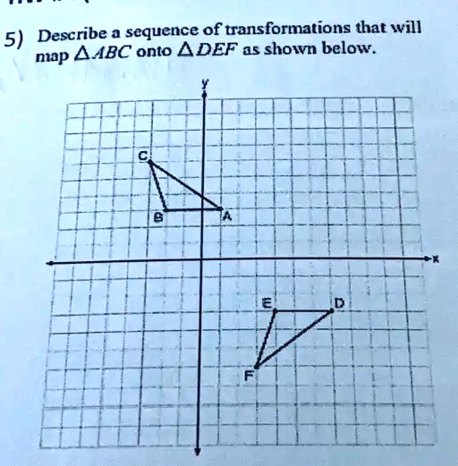 Solved describe a sequence of transformations that will map abc onto