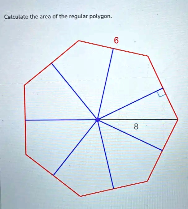 calculate the area of each regular polygon