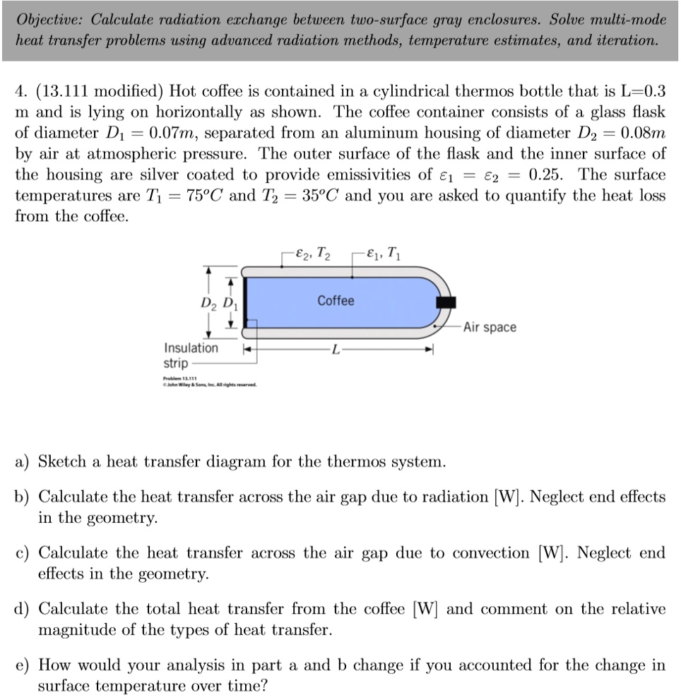 Objective: Calculate radiation exchange between two-surface...