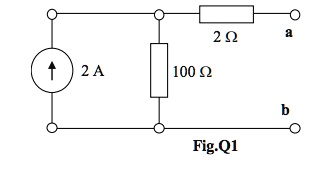 SOLVED: Fig.Q1 shows the model of a solar cell. Determine the Thevenin ...