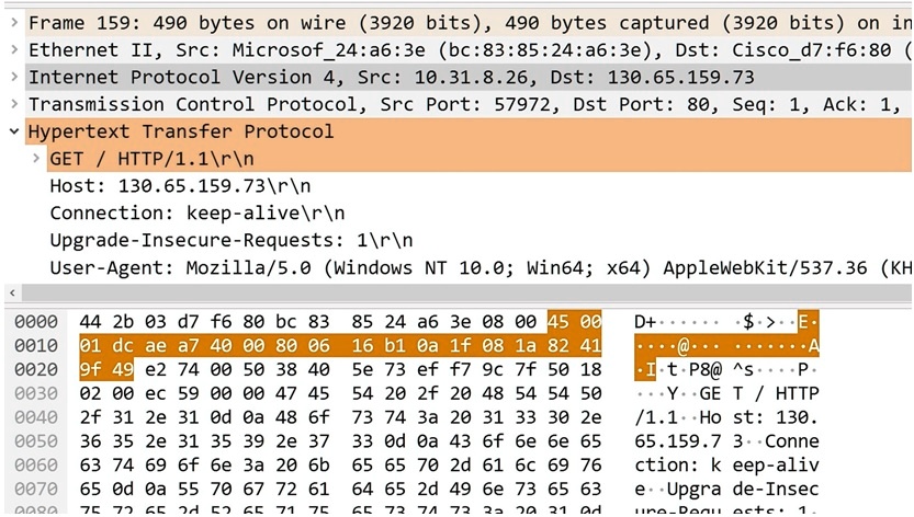 SOLVED: Computer Network I - Wireshark 1. Given the following Wireshark ...