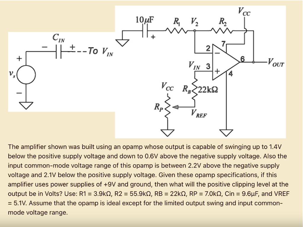 CIN –To VIN + Vs 10μF Vcc R1 V2 R2 + 7 2 6 VIN 3 -VOUT + 4 Vcc RB ...